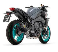 Terminale Scarico Arrow Indy Race Allu Dark+F carb per Yamaha MT-10 2022 > 2023