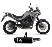 Terminale Scarico Arrow Indy Race Alluminio Nero HONDA XL 750 Transalp 2023 2024