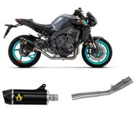 Terminale scarico Arrow IndyR Allum Dark+Racc centr Titan Yamaha MT-10 2022 2023