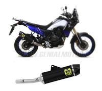 Terminale Scarico Arrow Omo IndyR Allu N F Carb YAMAHA Tenere 700 2019 > 2023