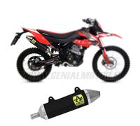 Terminale Arrow Allu Nero Omolog Thunder F Acciaio Malaguti XTM 125 2019 > 2020