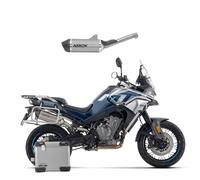 Terminale Scarico Arrow Omologato Race-Tech Allum Fond Carb CF Moto 800 MT 2025
