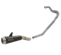 Terminale Scarico Arrow ProRace Steel Nichrom Nero+Coll KAWASAKI Z 400 2023 2024