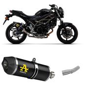 Terminale scarico Arrow RTech Allum Dark+Raccordo Suzuki SV 650 2021 2023