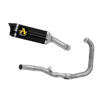 Terminale Scarico Arrow Thunder Carbon Allum Nero+Coll YAMAHA YZF R3 2021 2024