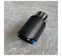 Terminale Scarico Auto 1 Pezzo Di Punte Di Scarico Per Auto In Acciaio Inossidabile Blu, Terminale Di Scarico Del Silenziatore Per Universale Coda Tubo Di Scappamento(70MM IN 114MM OUT)
