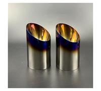 Terminale Scarico Auto 2 Pezzi In Acciaio Inox Tubo Scarico Punta Posteriore Marmitta Tubo Copertura Custodia Per Ford Per Escape Per Kuga 2013 2014 2015 2016 2017 Punta TuboScarico(Blue)