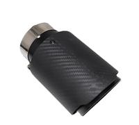 Terminale Scarico Auto Punta Silenziatore Per Auto In Fibra Di Carbonio Lucida Silenziatori Per Tubi Di Scarico Ugello Universale Dritto In Acciaio Inossidabile Coda Tubo Di Scappamento(67mm-101mm)