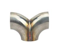 Terminale Scarico Connettore A Y Per Scarico Auto 51/57/70/76 Mm In Acciaio Inossidabile 2/2,25/2,5/3,0 Pollici Adattatore Tubo Collegamento Universale(76mm)