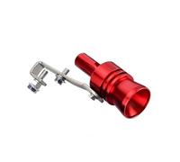 Terminale Scarico Dispositivo Universale Per Il Simulatore Del Fischio Turbo Dell'auto Di Rimontaggio Veicolo Marmitta Tubo Scarico Terminales(Rosso)