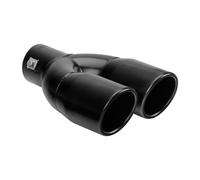 Terminale scarico universale inox black doppio TS-73N 37-60mm