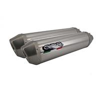 Terminale Scarico GPR compatibile per Ducati Monster 1100 2009/10 Coppia di scarichi omologati con catalizzatori omologati e tubi di collegamento GPR Pentasport INOX AISI 304