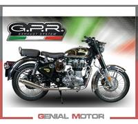 Gpr Exhaust Systems Deeptone Inox Slip On Royal Enfield Classic/bullet Efi 500 09-16 Cat Homologated Muffler Argento Homologated