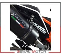 Terminale Scarico GPR DEEPTONE INOX Catalizz per KTM DUKE 125 High Le 2017 2020