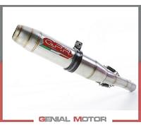 G.P.R. Terminale scarico Deeptone Inox Slip-on per Suzuki RV125 VanVan 2003-2017 Euro3 Non omologato