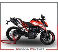 Terminale Scarico GPR FURORE EVO4 NERO Catali per KTM DUKE 125 High Le 2017 2020