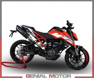Terminale Scarico GPR FURORE EVO4 NERO Catali per KTM DUKE 125 High Le 2017 2020
