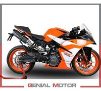 Terminale Scarico GPR FURORE EVO4 NERO Catalizz per KTM RC 125 High Le 2017 2020