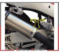 Gpr Exhaust Systems Tondo/round Inox Homologated Bolt On Muffler Argento Homologated