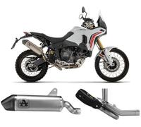 Terminale Scarico Indy Race + Raccordo Arrow Full Titanio DUCATI DesertX 2026