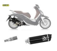 Terminale Scarico Kat Arrow Urban Carb Inox N Piaggio Beverly 300 Hpe 2021 2023