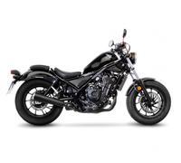 Terminale scarico Leovince CLASSIC RACER BLACK HONDA CMX 300 REBEL 2017 2024