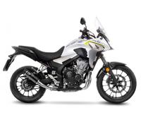 15506EBU - Terminale Scarico LeoVince GP CORSA EVO BLACK HONDA CB 500 X (19-23)