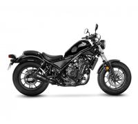 15224FBU - Terminale Scarico LeoVince LV-10 FULL BLACK HONDA CMX 300 REBEL