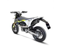 Silenziatore posteriore LeoVince SLIP-ON SBK RACING acciaio inox nero carbonio