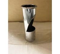 Terminale Scarico Marmitta Auto Dritto Cromato fumi verso il basso - diam 46 mm