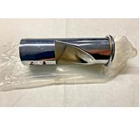 Terminale Scarico Marmitta Auto Dritto Cromato fumi verso il basso - diam 48 mm