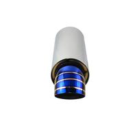 Terminale Scarico Marmitta Universale Per Auto 2/2.5 Ingressi Punte Terminali Blu Marmitta Per Auto Tubo CodaScarico(L1(4) YZ401a)