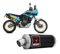 Terminale Scarico MIVV Dakar Inox Nero Yamaha Tenere 700 World raid 2022 2024