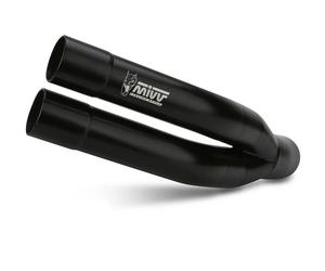Terminale Scarico MIVV Double Gun Inox Nero per Yamaha Yzf R25 2015 > 2023