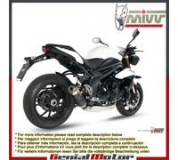 Terminale Scarico MIVV GP Carbonio Basso per Triumph Speed Triple 2011 > 2015