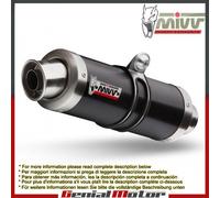 Terminale Scarico MIVV GP Nero Acciaio inox per Honda Cbr 600 F 2011 > 2013