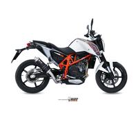 Terminale Scarico MIVV GP Nero Acciaio inox per Ktm 690 Duke 2012 > 2018