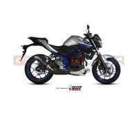 Terminale Scarico MIVV GP Nero Acciaio inox per Yamaha Mt-03 2016 > 2023