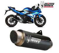 Terminale Scarico MIVV GP PRO Black Inox Nero kat SUZUKI GSX 250 R 2017 > 2020