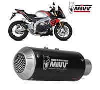 Terminale Scarico MIVV MK3 Black Inox Nero per APRILIA TUONO V4 1100 2018 > 2020
