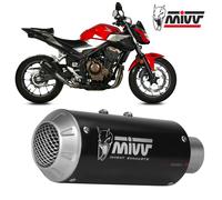 Terminale Scarico MIVV MK3 Black Inox Nero per HONDA CB 500 F 2019 > 2023