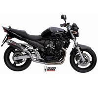 Terminale Scarico MIVV Oval Carbonio Alto per Suzuki Gsf 650 Bandit 2005 > 2006