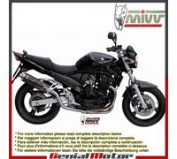 Terminale Scarico MIVV Oval Carbonio Alto per Suzuki Gsf 650 Bandit 2005 > 2006