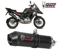 Terminale Scarico MIVV Oval Carbonio C/C kat BENELLI TRK 502 X 2018 > 2023