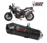 Terminale Scarico MIVV Oval Carbonio Con Coppa Carbonio Bmw F 800 R 2009 > 2020