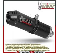 Terminale Scarico MIVV Oval Carbonio Coppa Carbonio Bmw R 1200 Gs 2010 > 2012