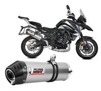 Terminale Scarico MIVV Oval Inox Con Coppa Carbonio BENELLI TRK 702 /X 2023 2026
