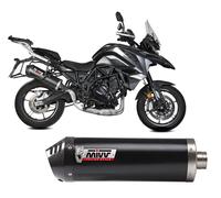 Terminale Scarico MIVV Oval Inox Nero Coppa Carboni BENELLI TRK 702 /X 2023 2025