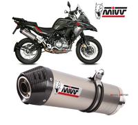 Mivv Scarico per BENELLI TRK 502 X 2018 > 2022 OVAL TITANIUM with carbon cap