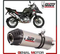 Terminale Scarico MIVV Oval Titanio Carbonio kat BENELLI TRK 502 X 2018 > 2022